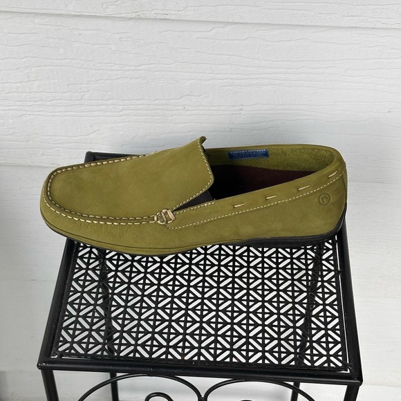 Rockport Loafer Slip On Shoes Mens 10M Colrain Green Nubuck Washable Casual NEW‎ main image 8